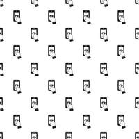 Play game on smartphone pattern, simple style vector