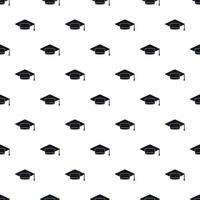 Graduation cap pattern, simple style vector