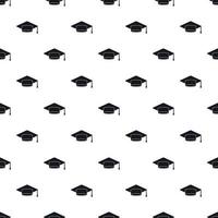 Graduation cap pattern, simple style vector