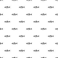 Herring fish pattern, simple style vector