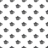 Teapot pattern, simple style vector