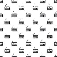 Radio receiver pattern, simple style vector