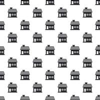 One-storey house pattern, simple style vector