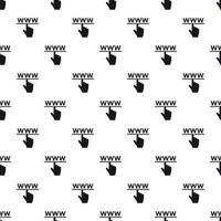 Hand cursor and website pattern, simple style vector