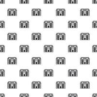 Large two-storey house pattern, simple style vector