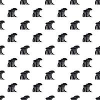 Sea or ocean wave pattern, simple style vector