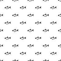 Salmon fish pattern, simple style vector