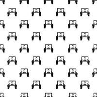 Man taking selfie using tablet pattern vector
