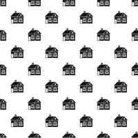 Large single-storey house pattern, simple style vector