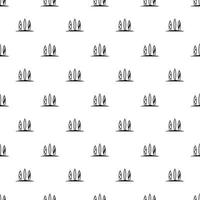 Three surfboards pattern, simple style vector