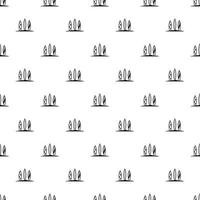 Three surfboards pattern, simple style vector