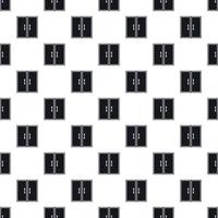 Dubble glass door pattern, simple style vector