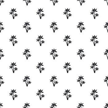 Three leafs pattern, simple style vector