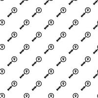 Magnifying glass and pointer pattern, simple style vector