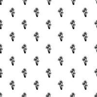 Three small leafs pattern, simple style vector