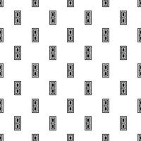 Room door pattern, simple style vector