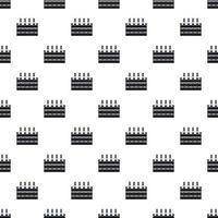 Box of beer pattern, simple style vector