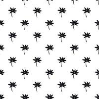 Small leaf pattern, simple style vector