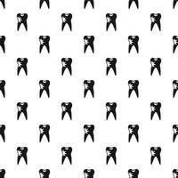 Tooth pattern, simple style vector