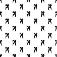 Tooth pattern, simple style vector