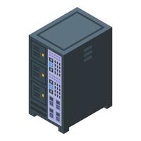 Server data icon isometric vector. Card storage vector