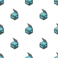 Printer 3 in 1 pattern seamless vector