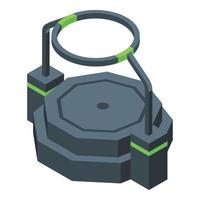 Sport vr platform icon isometric vector. Virtual reality vector