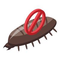 Bug pest icon isometric vector. Chemical spray vector