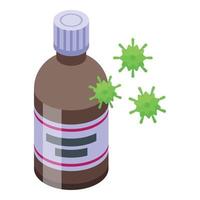 Toxic pest syrup icon isometric vector. Chemical control vector