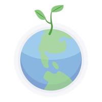 Earth active protection icon isometric vector. Planet activity vector