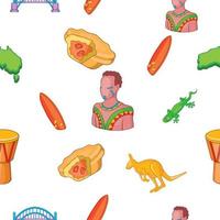 Australia pattern, cartoon style vector