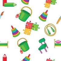 Education of child pattern, cartoon style vector