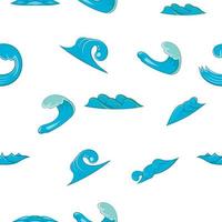 Wave pattern, cartoon style vector