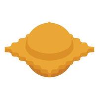 icono de ravioli de restaurante vector isométrico. pasta italiana