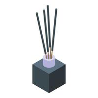 Air freshener sticks icon isometric vector. Fragrance scent vector