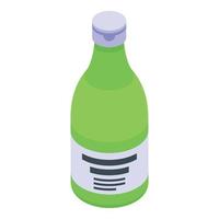 Hair gel bottle icon isometric vector. Cream cosmetic vector