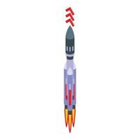 Fast launch rocket icon isometric vector. Spaceship idea vector