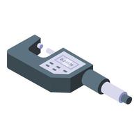 Work micrometer icon isometric vector. Dial micro vector