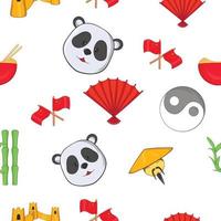 China pattern, cartoon style vector