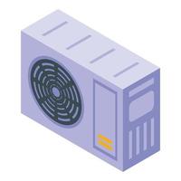 Air repair conditioner icon isometric vector. Home system vector