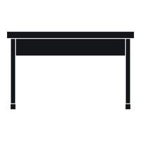 Desk icon, simple style vector