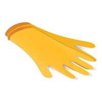 Latex gloves icon, isometric style vector