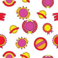 Sticker pattern, cartoon style vector