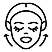 Stone face massage icon outline vector. Beauty skin vector