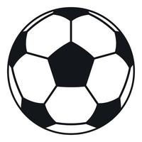 Football or soccer ball icon, simple style vector