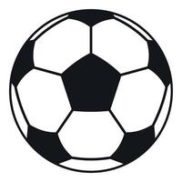 icono de pelota de fútbol o fútbol, estilo simple vector