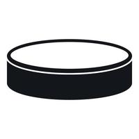 Puck icon, simple style vector