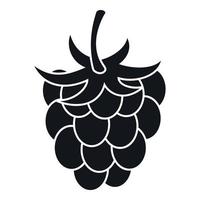 Raspberry or blackberry icon, simple style vector