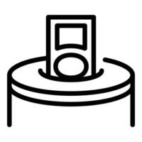 Charity money box icon outline vector. Financial help vector