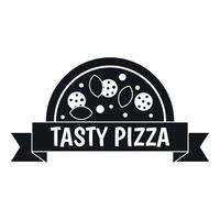 Tasty pizza sign icon, simple style vector